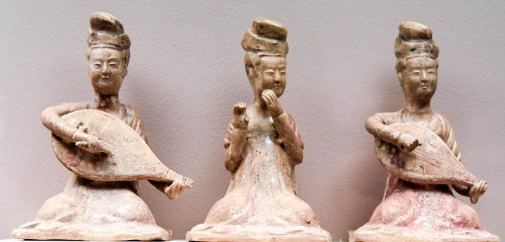 Musée Guimet. Musiciennes chine du nord Tang 7e 1